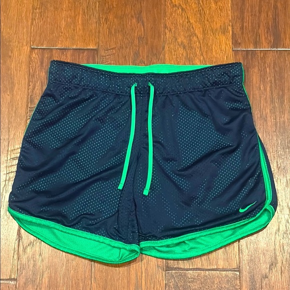 Nike Pants - Small Nike DRI-FIT Green and Black Athletic Performance Shorts